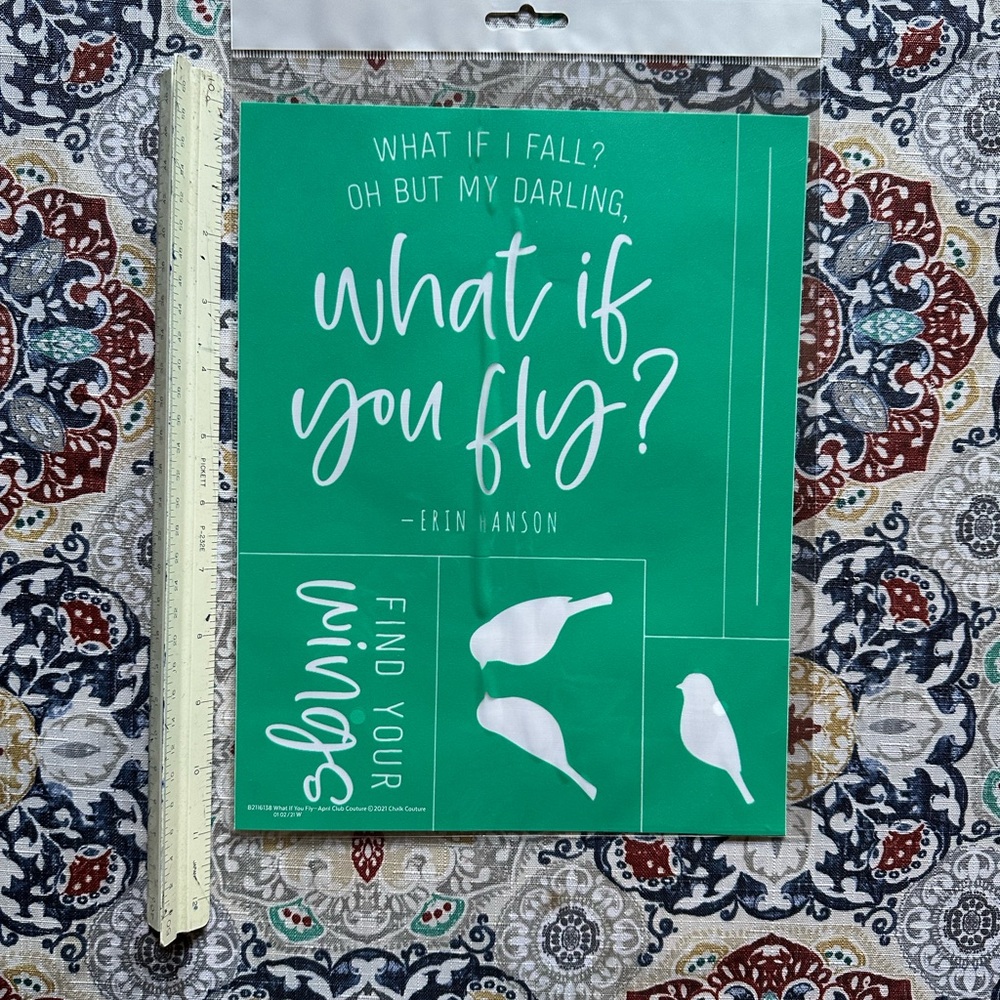 Chalk Couture Transfer-What If You Fly